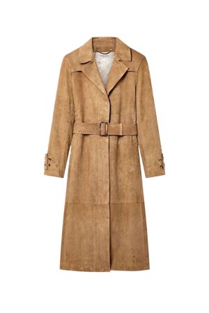 Sand suede trench coat GOLDEN GOOSE | GWP02565P00230315155